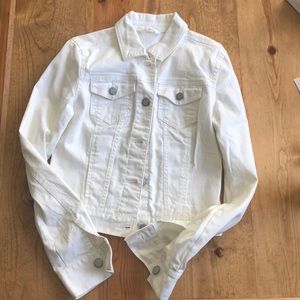 White jean jacket